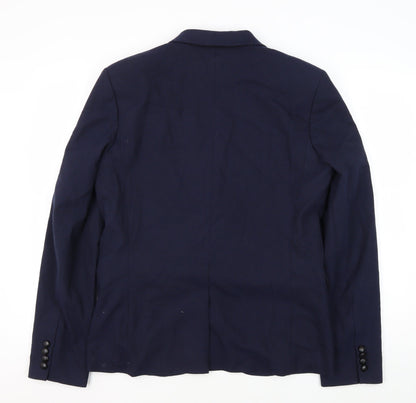 Mens UK Size 40 Topman Regular Blue Suit Jacket