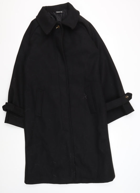 Womens UK Size 8 Boohoo Black Cape