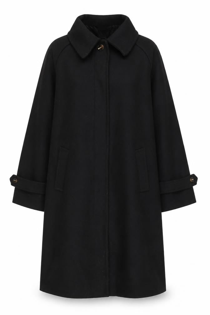 Womens UK Size 8 Boohoo Black Cape