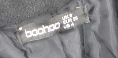 Womens UK Size 8 Boohoo Black Cape