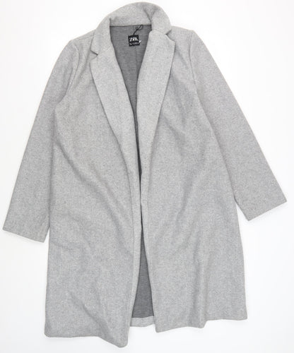 Zara Men's Grey Overcoat L