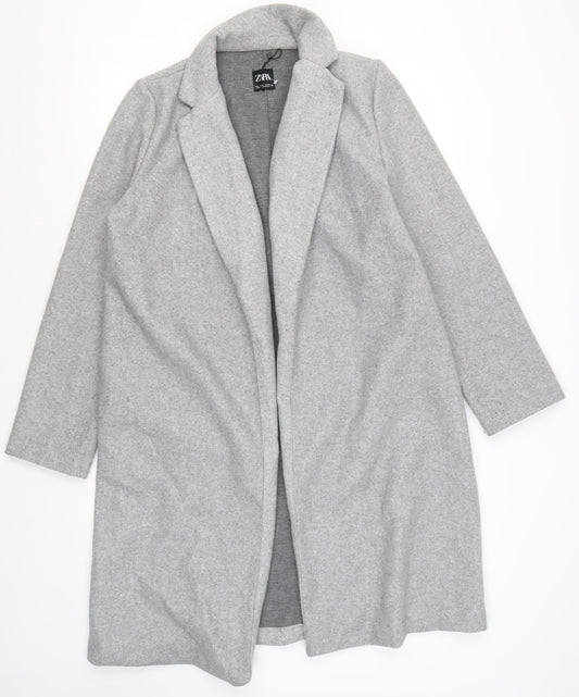 Zara Men's Grey Overcoat L