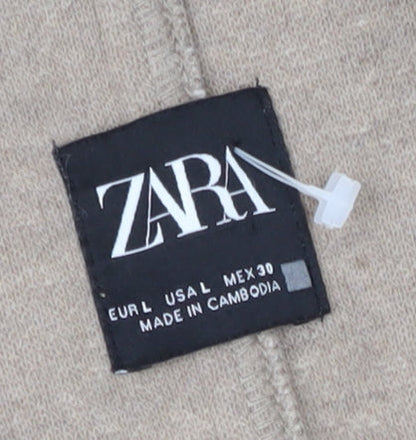 Zara Men's Beige Coat Size L