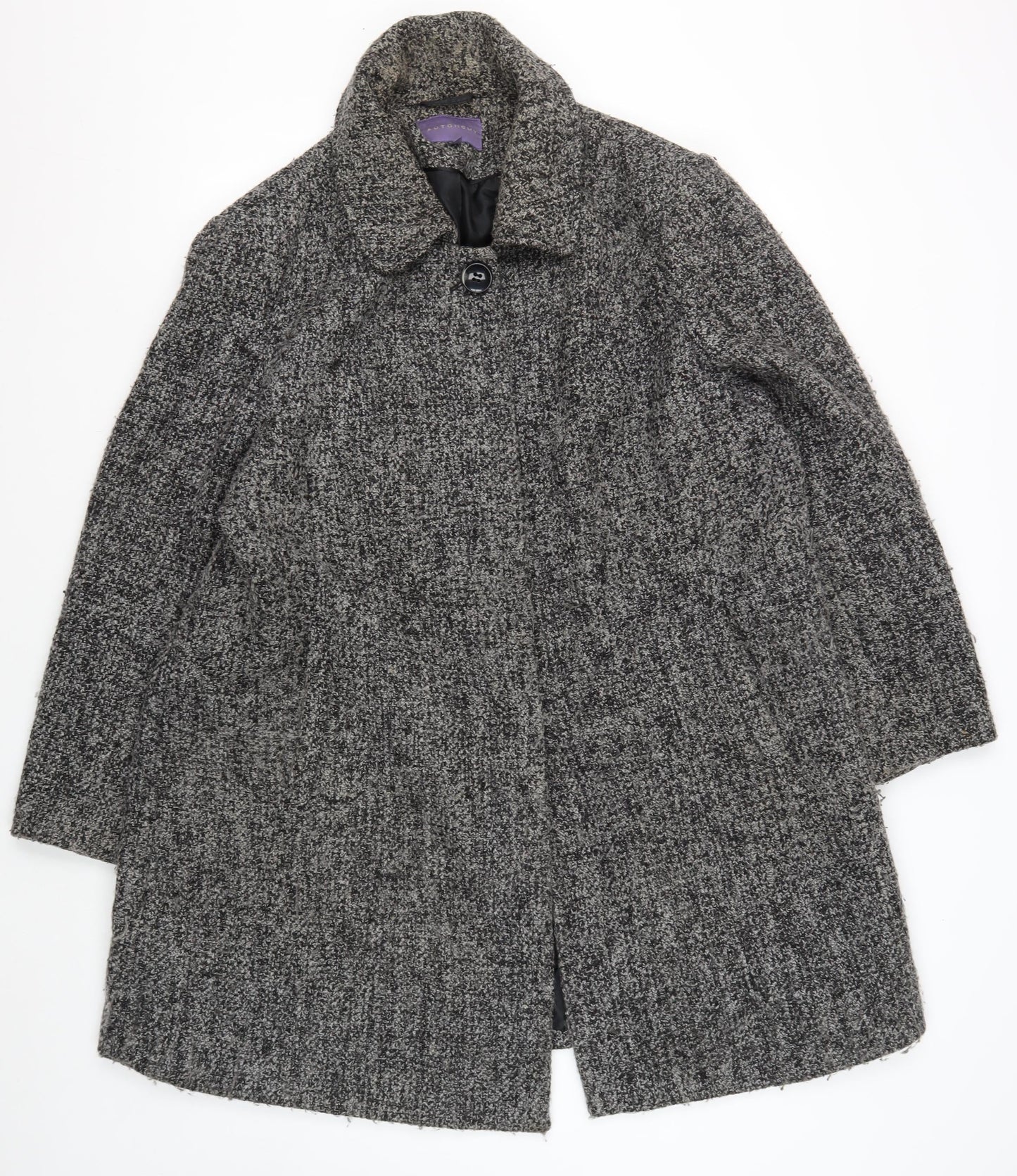 Autonomy Women's Grey Tweed Long Sleeve Jacket Size 22