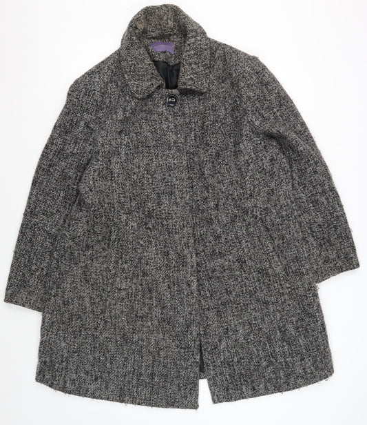 Autonomy Women's Grey Tweed Long Sleeve Jacket Size 22