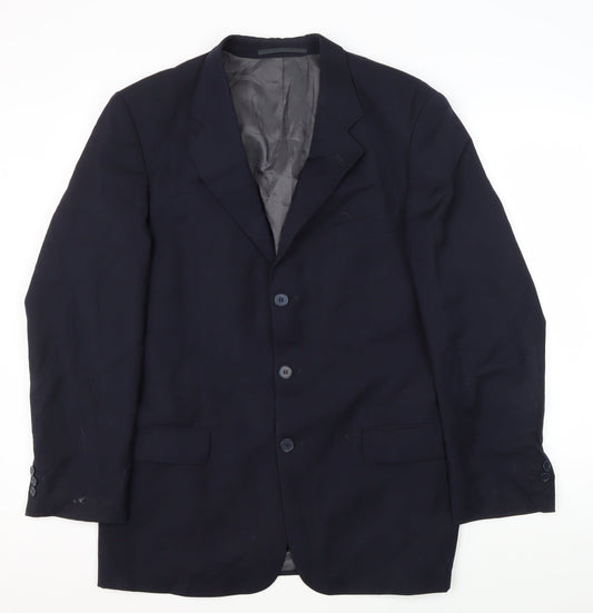 Mens UK Size 40 Brook Taverner Regular Blue Suit Jacket