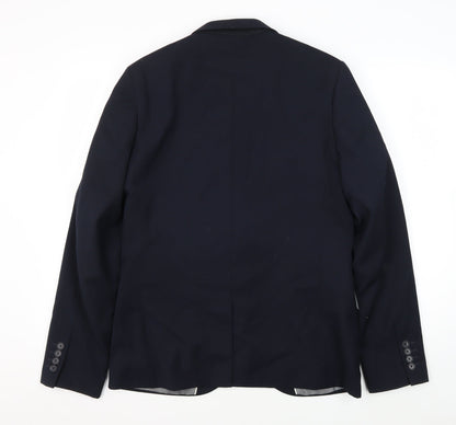 Mens UK Size 40 Topman Regular Blue Suit Jacket
