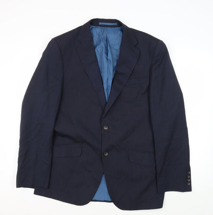Mens UK Size 40 Marks and Spencer Regular Blue Suit Jacket