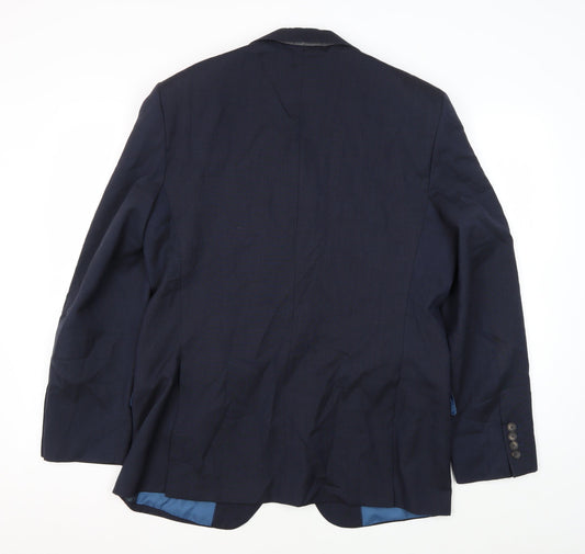 Mens UK Size 40 Marks and Spencer Regular Blue Suit Jacket