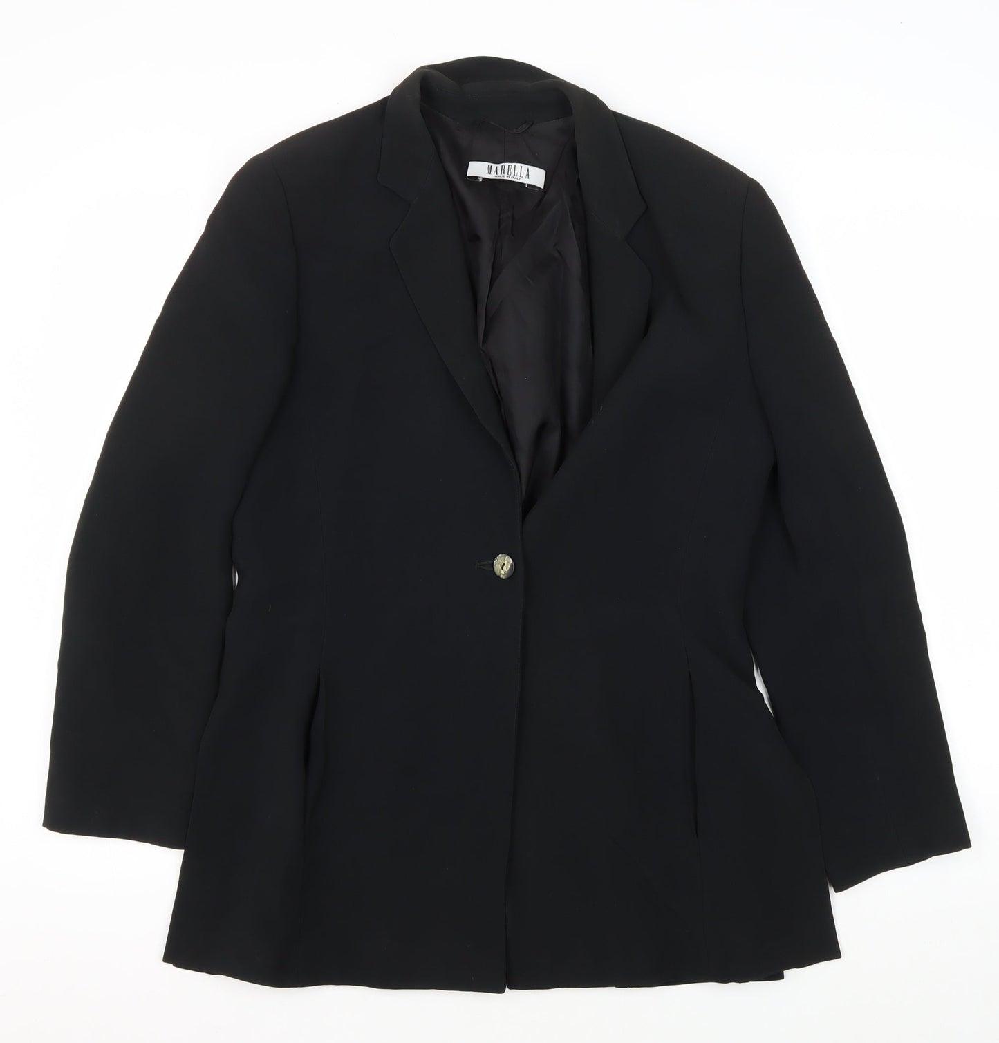 Marella Women's Black Blazer, Size 12, Business Wear