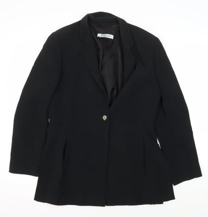 Marella Women's Black Blazer, Size 12, Business Wear