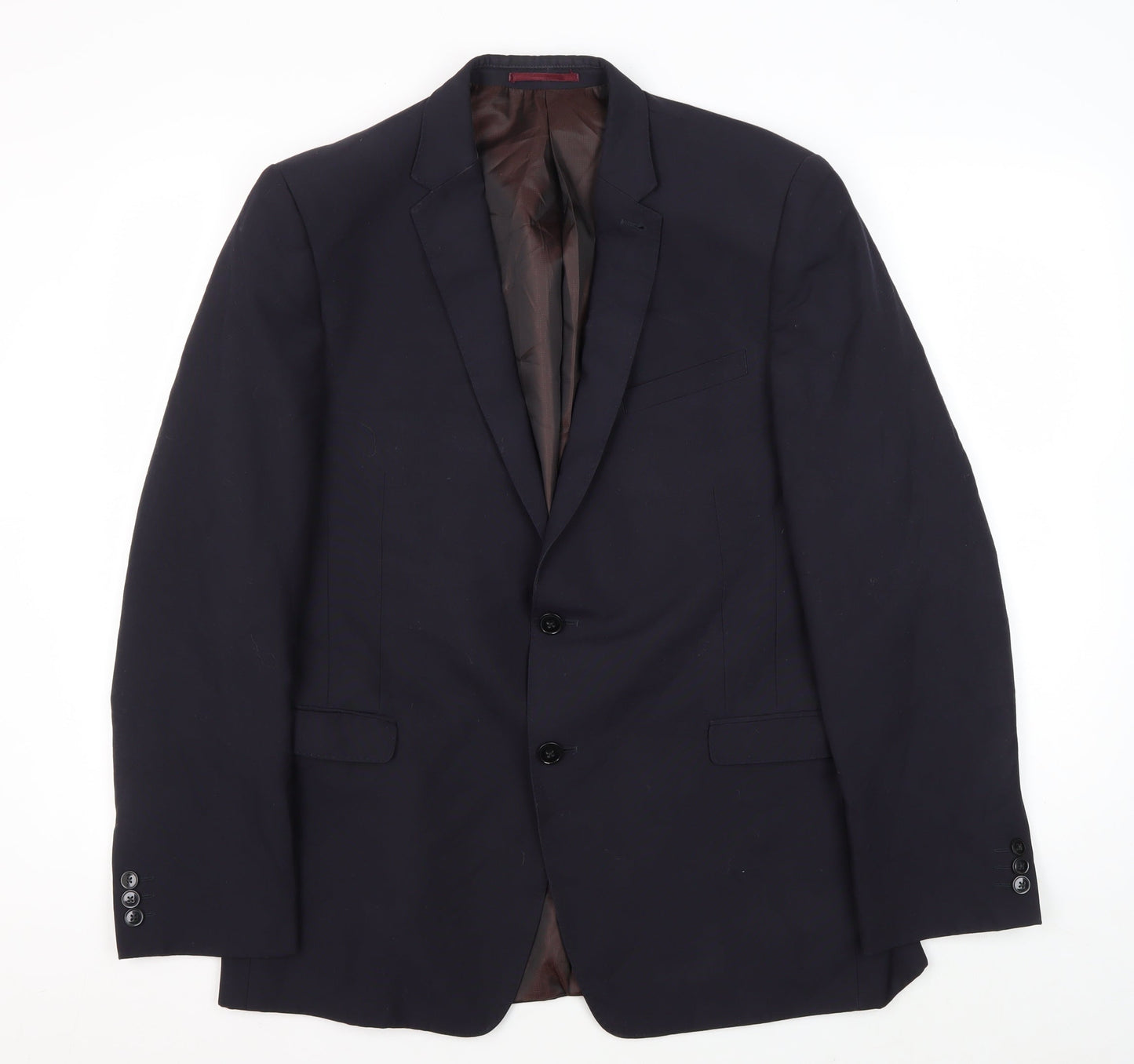 Mens UK Size 42 Marks and Spencer Regular Blue Suit Jacket