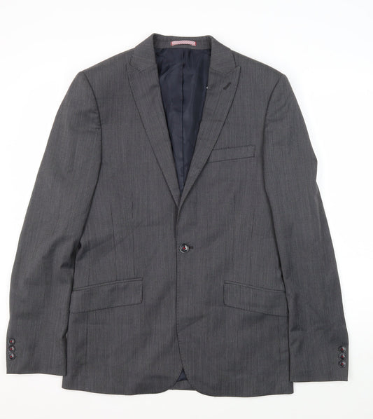 Mens UK Size 38 Marks and Spencer Regular Grey Suit Jacket