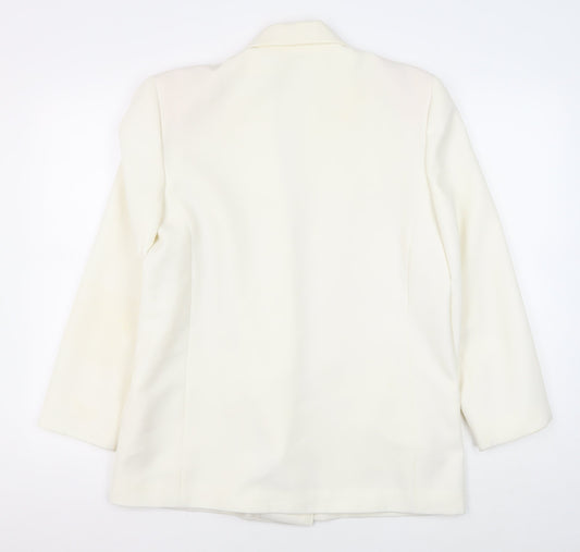 C&A Ivory Women's Double-Breasted Blazer Size 14