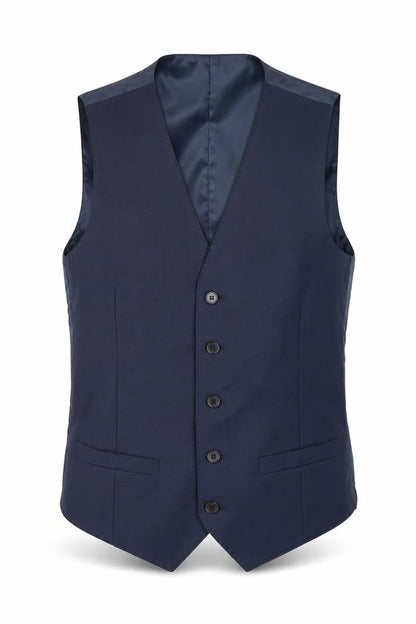 Marks and Spencer Blue 34R Men's Wool Waistcoat