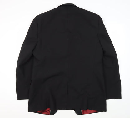 Mens UK Size 42 Burton Regular Black Suit Tuxedo