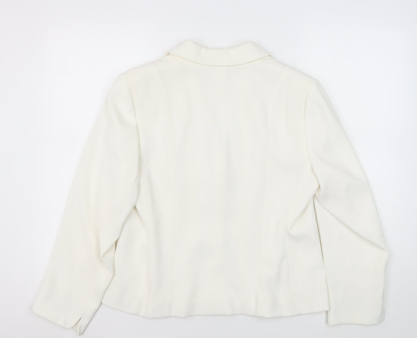 BHS Women's Ivory Blazer Petites Size 14, Formal, Two-Button