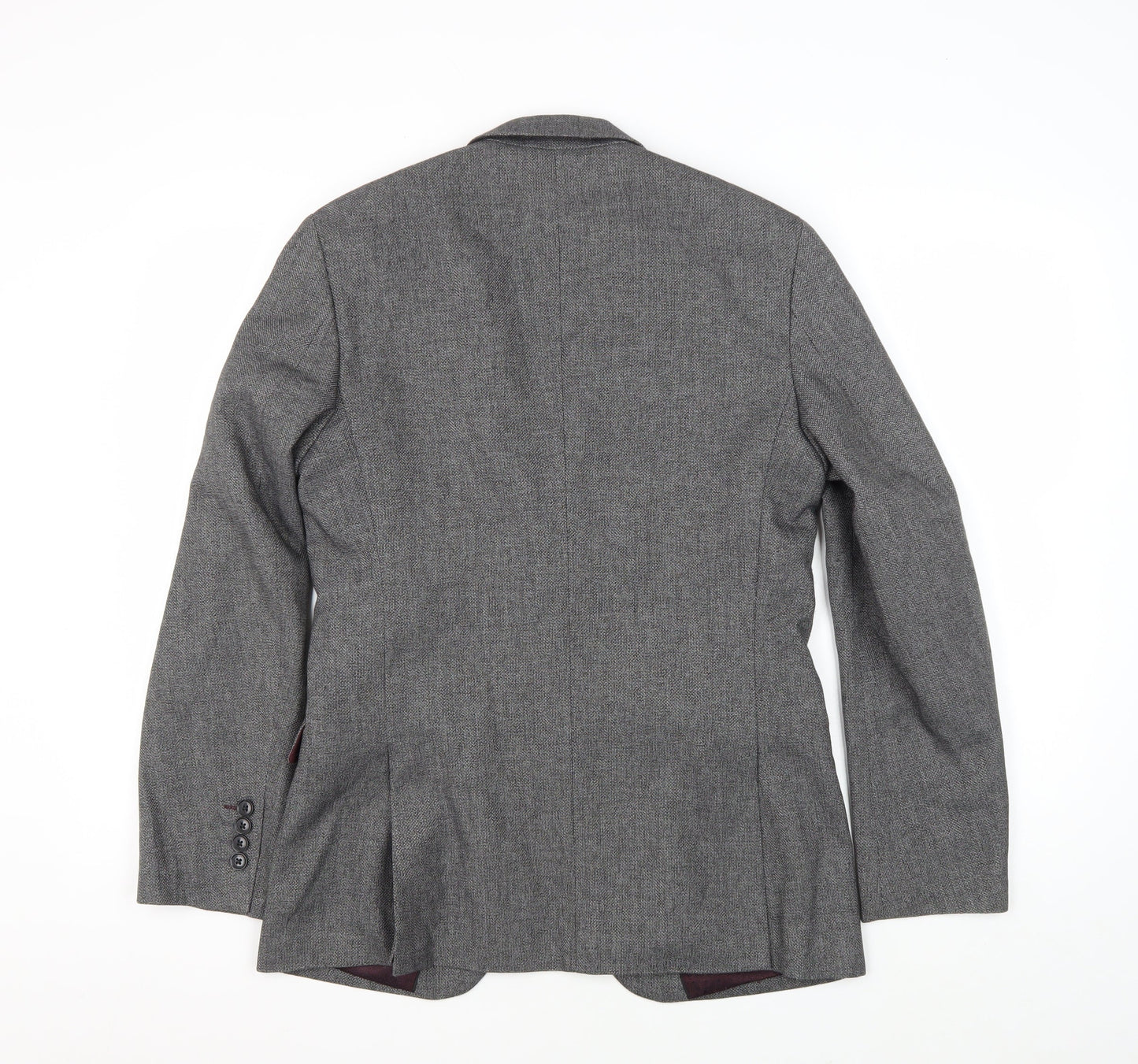 Mens UK Size 36 Burton Regular Grey Suit Jacket