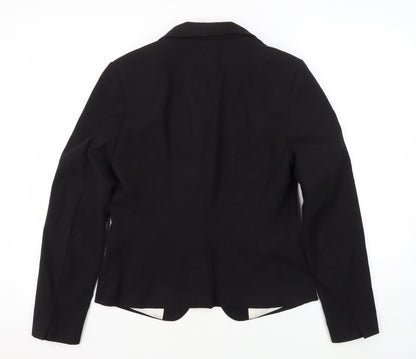 H&M Women's Black Blazer Size 10 Regular Fit