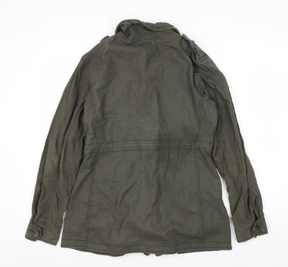 Womens UK Size S Unknown Green Military Jacket