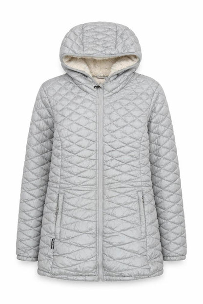 Womens UK Size M Steve Madden Grey Puffer Jacket