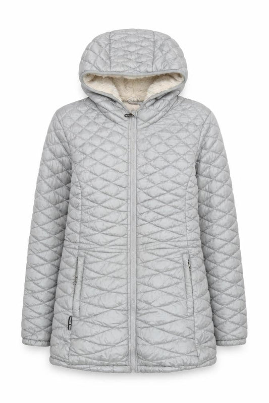 Womens UK Size M Steve Madden Grey Puffer Jacket