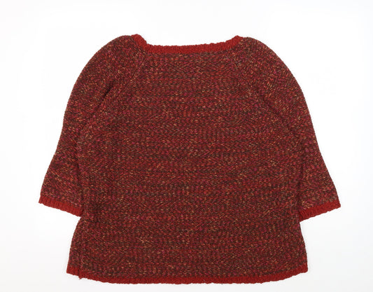 David Emanuel Women's Red XL Jumper, 3/4 Sleeves