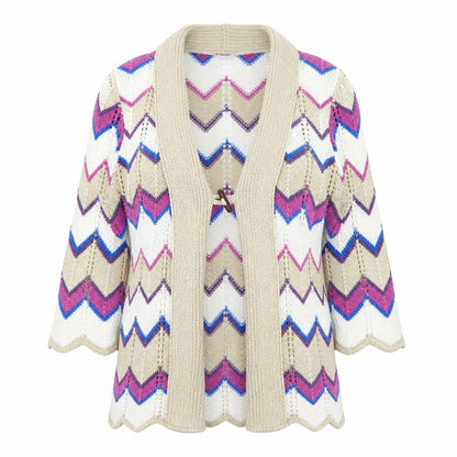 Damart Women's Multicoloured Cardigan M