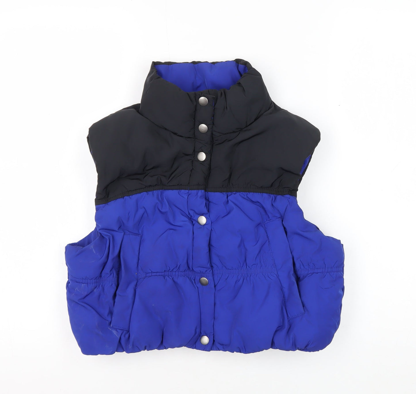 H&M Blue Unisex Waistcoat, Padded, Size M, Casual