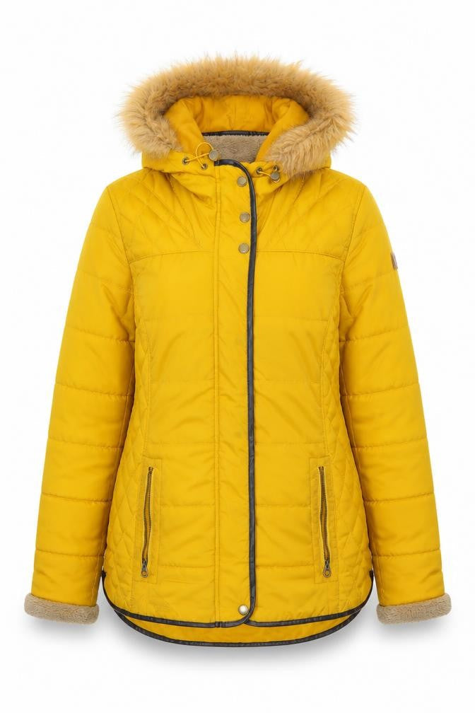 Womens UK Size 14 Regatta Yellow Quilted Coat