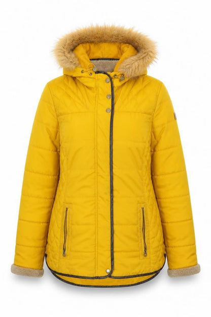 Womens UK Size 14 Regatta Yellow Quilted Coat