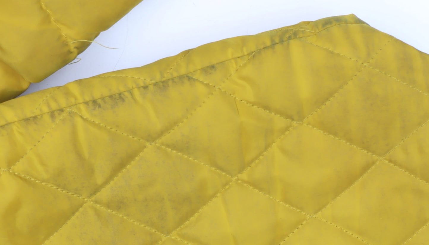 Womens UK Size 14 Regatta Yellow Quilted Coat