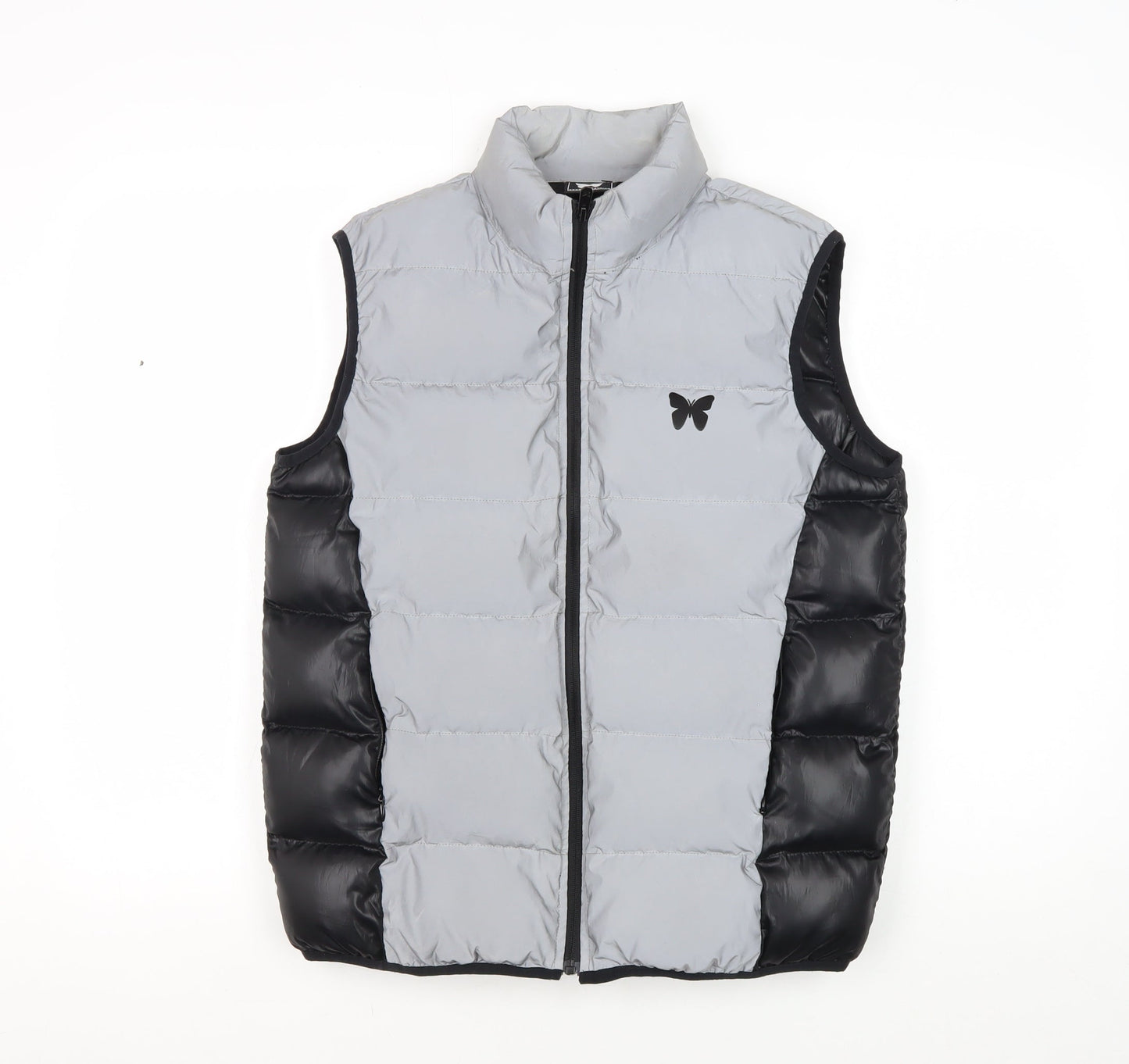 Good For Nothing Unisex Kids Black/Grey Puffer Jacket 13-14 Years