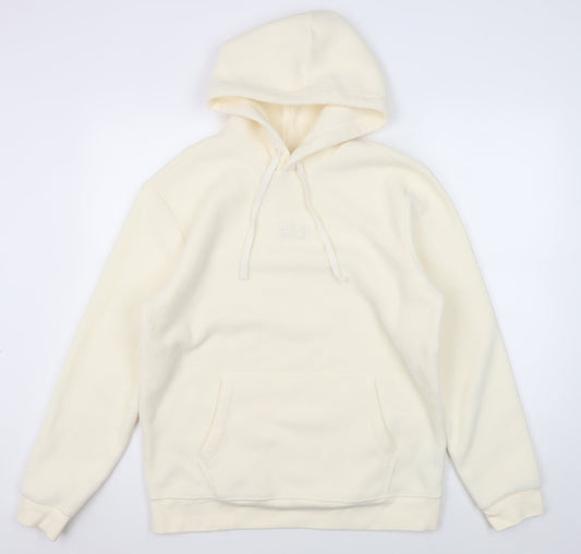 Gap Women's Ivory Pullover Hoodie, M, Casual Fleece