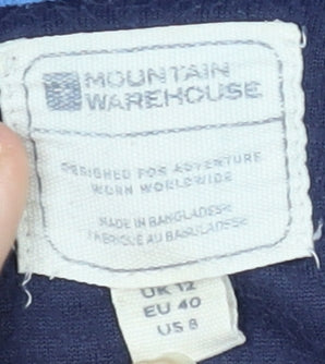 Womens UK Size 12 Mountain Warehouse Blue Pullover Sweatshirt
