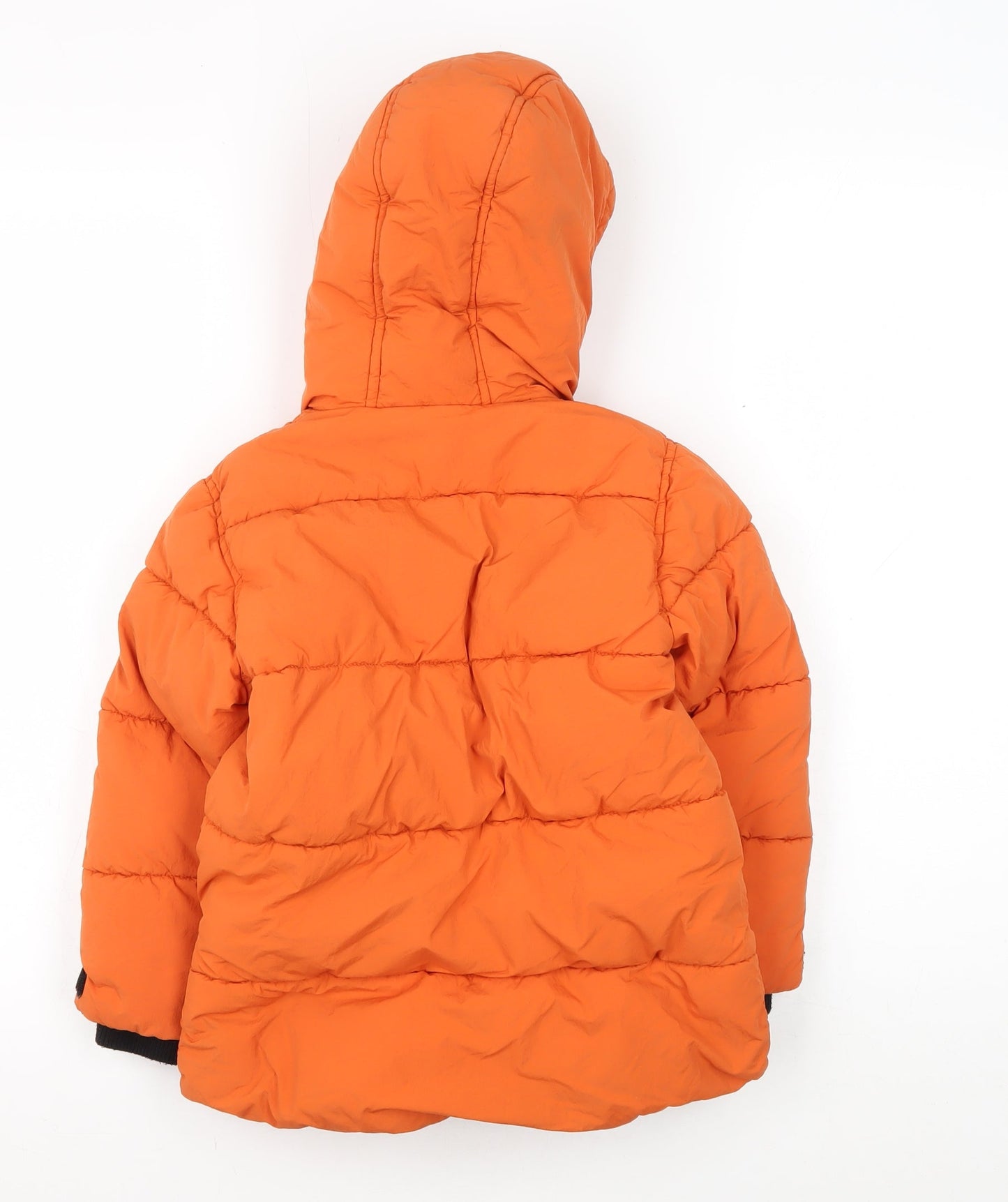 Next Boys Orange Puffer Jacket, 4 Years, Winter Essential, Hooded