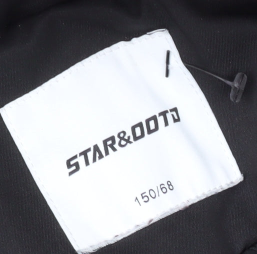 Star&Dot Boys Black Hooded Parka Jacket - 11 Years