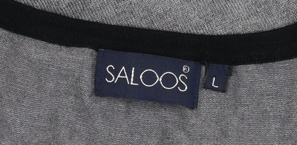 Womens UK Size L Saloos Grey Cardigan Jumper