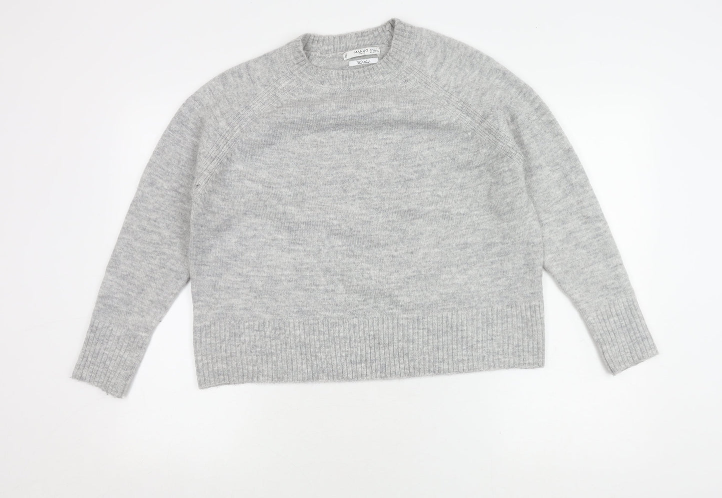 Womens UK Size XS Mango Grey Pullover Jumper