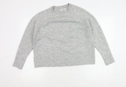 Womens UK Size XS Mango Grey Pullover Jumper