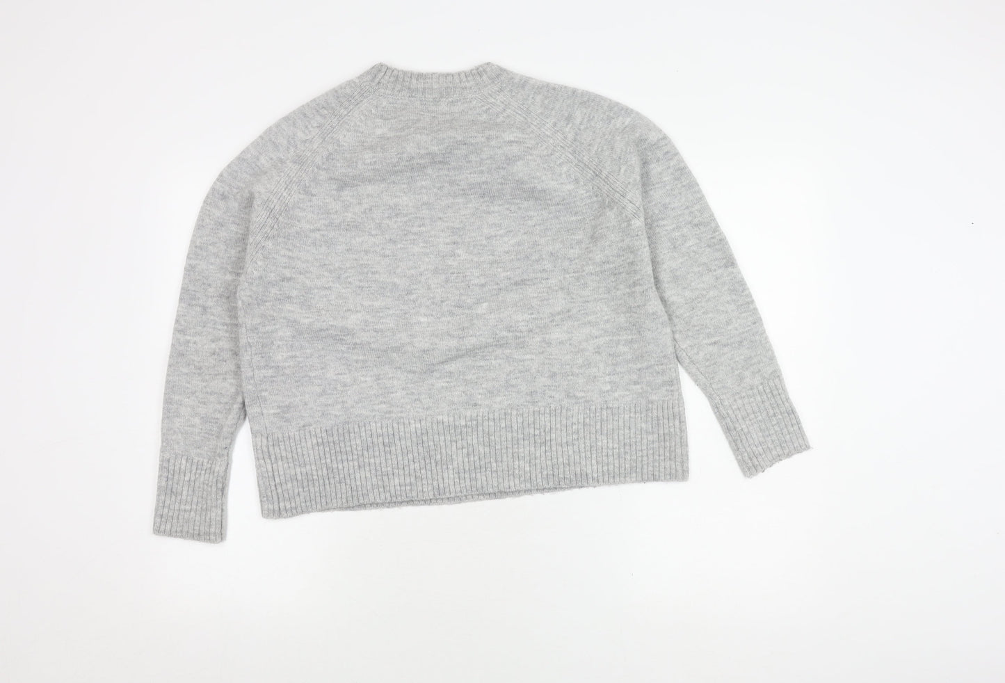 Womens UK Size XS Mango Grey Pullover Jumper