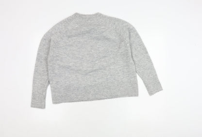 Womens UK Size XS Mango Grey Pullover Jumper