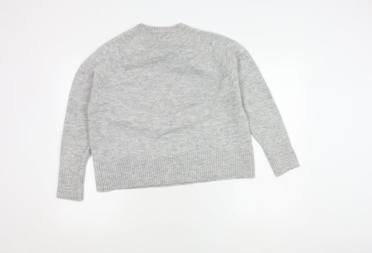 Womens UK Size XS Mango Grey Pullover Jumper