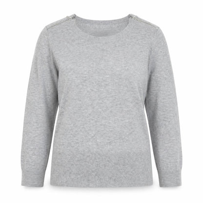 Womens UK Size 12 Red Herring Grey Pullover Jumper