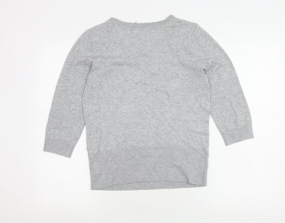 Womens UK Size 12 Red Herring Grey Pullover Jumper