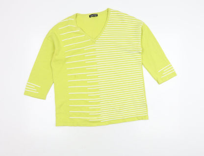 Womens UK Size 12 Marble Green Pullover Jumper