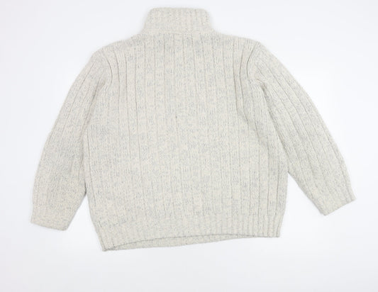 Marks and Spencer Men's XL Grey Full Zip Jumper