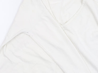 Gap Women's White V-Neck Pullover Jumper - Size M