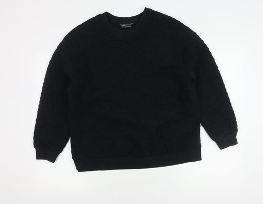 Womens UK Size 14 Marks and Spencer Black Pullover Sweatshirt