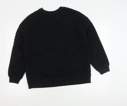 Womens UK Size 14 Marks and Spencer Black Pullover Sweatshirt
